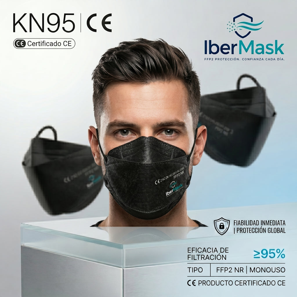 Mascarilla FFP2 KN95 especificaciones técnicas en castellano - Ibermask